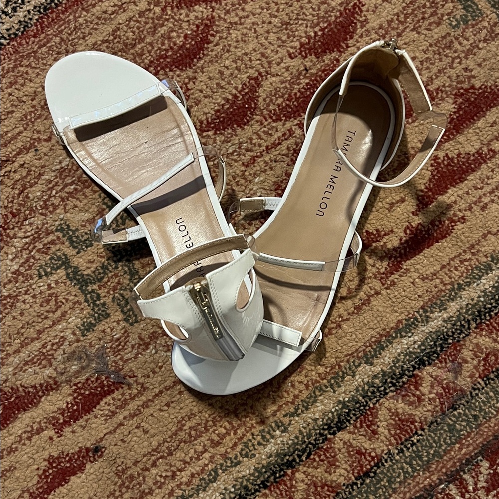 Tamara Mellon White Sandals